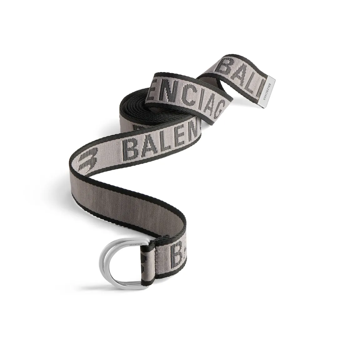 Cinturón D Ring para Hombre en Gris