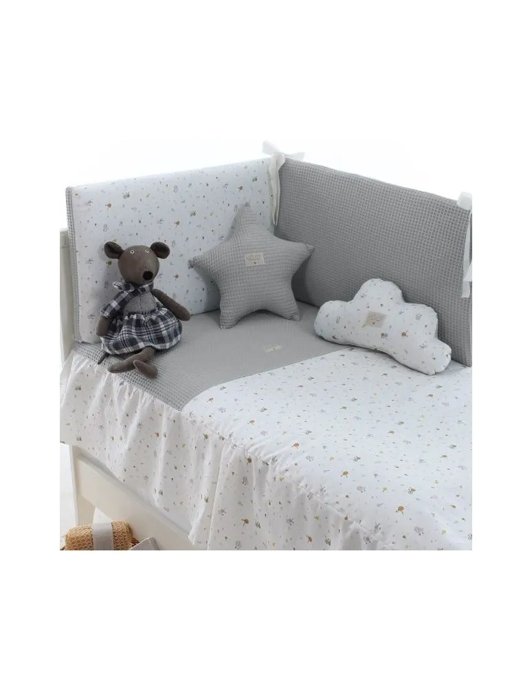 COLCHA CUNA T/60 SEBASTIAN GRIS UZTURRE