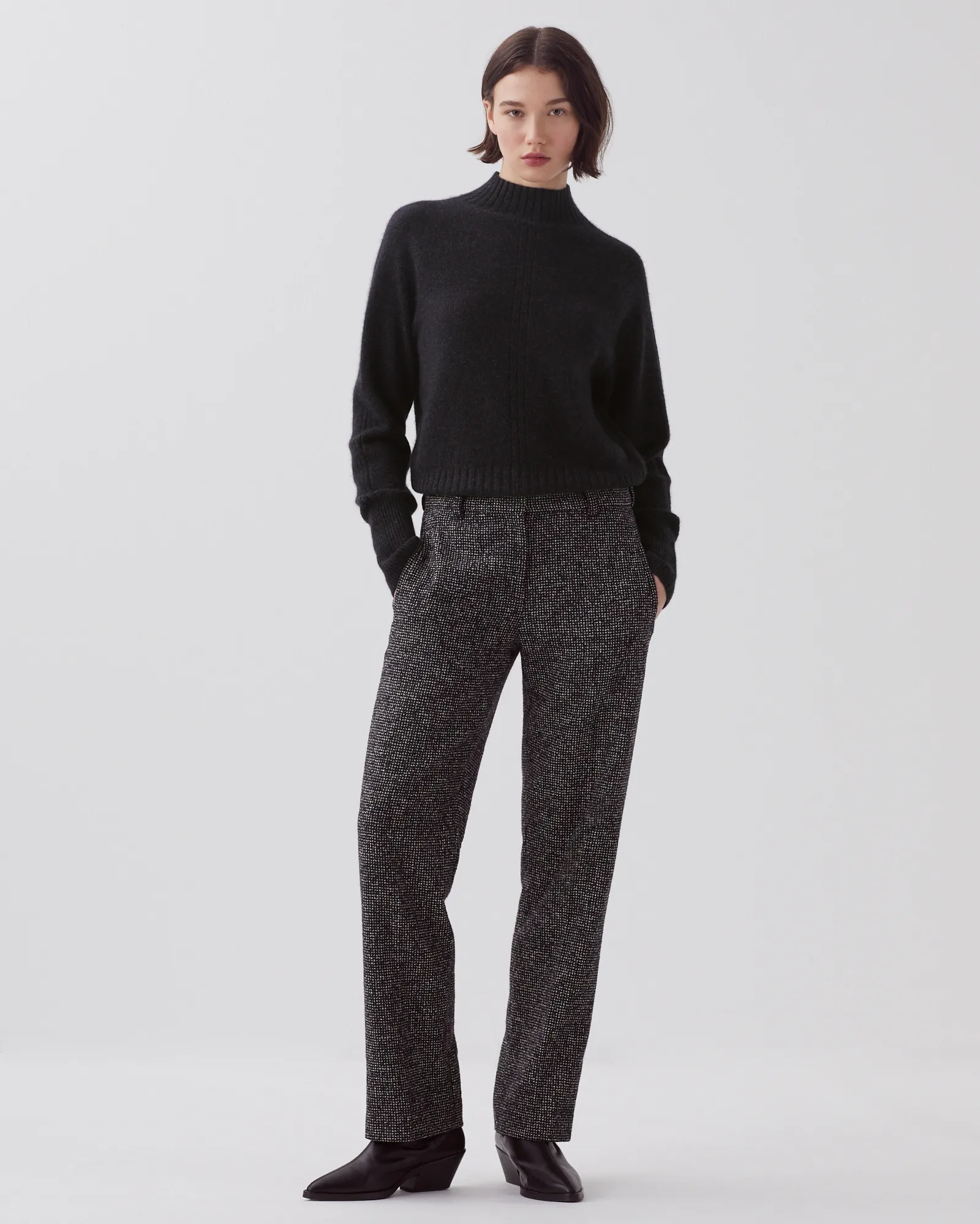 COLETTE  PANTAL&OACUTE;N RECTO NEPPIE BLACK