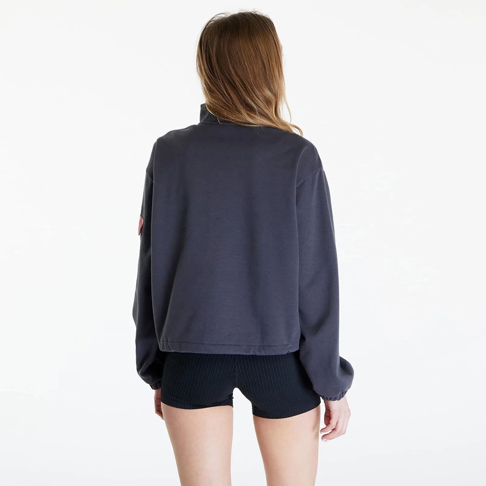 Columbia Painted Peak Cropped Sweatshirt Shark/ Pink Agave