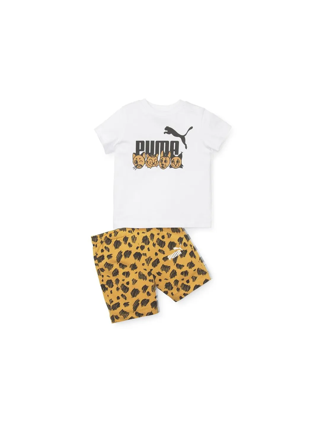 Conjunto Puma Ess+ Mates Infa White