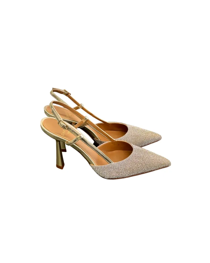 COPIA CHANTAL  2254 PLATIN  SLINGBACK CON STRASS EN DONNA