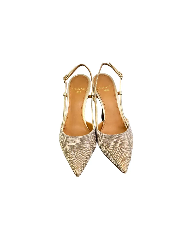 COPIA CHANTAL  2254 PLATIN  SLINGBACK CON STRASS EN DONNA