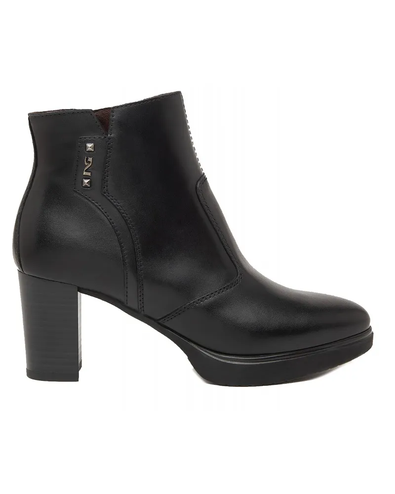 COPIA NERO GIARDINI  410952 NERO  TRONCHETTI DONNA EN PELLE