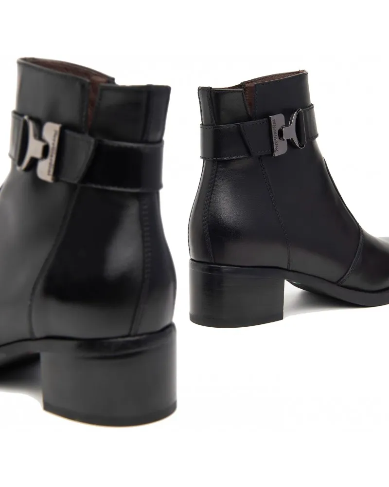 COPIA NERO GIARDINI  411200 NERO  TRONCHETTI DONNA EN PELLE