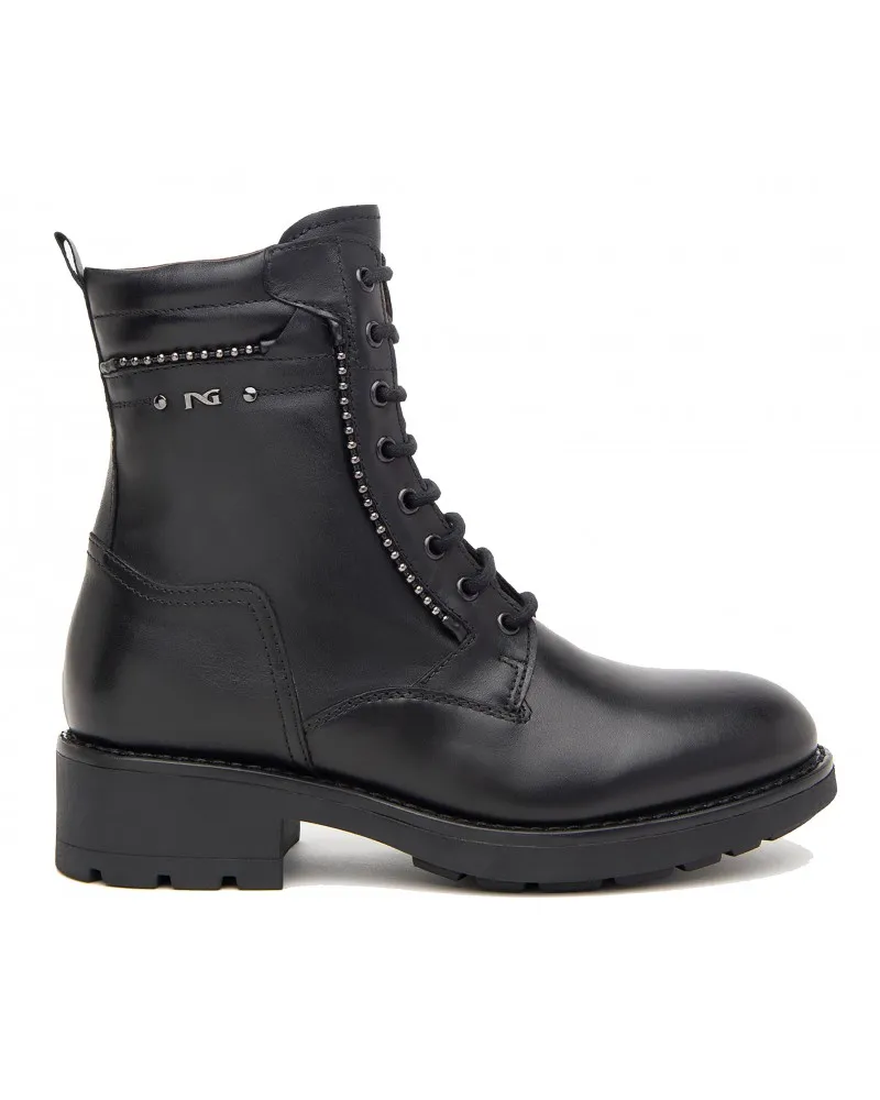 COPIA NERO GIARDINI  411832 NERO  ANFIBI DONNA EN PELLE