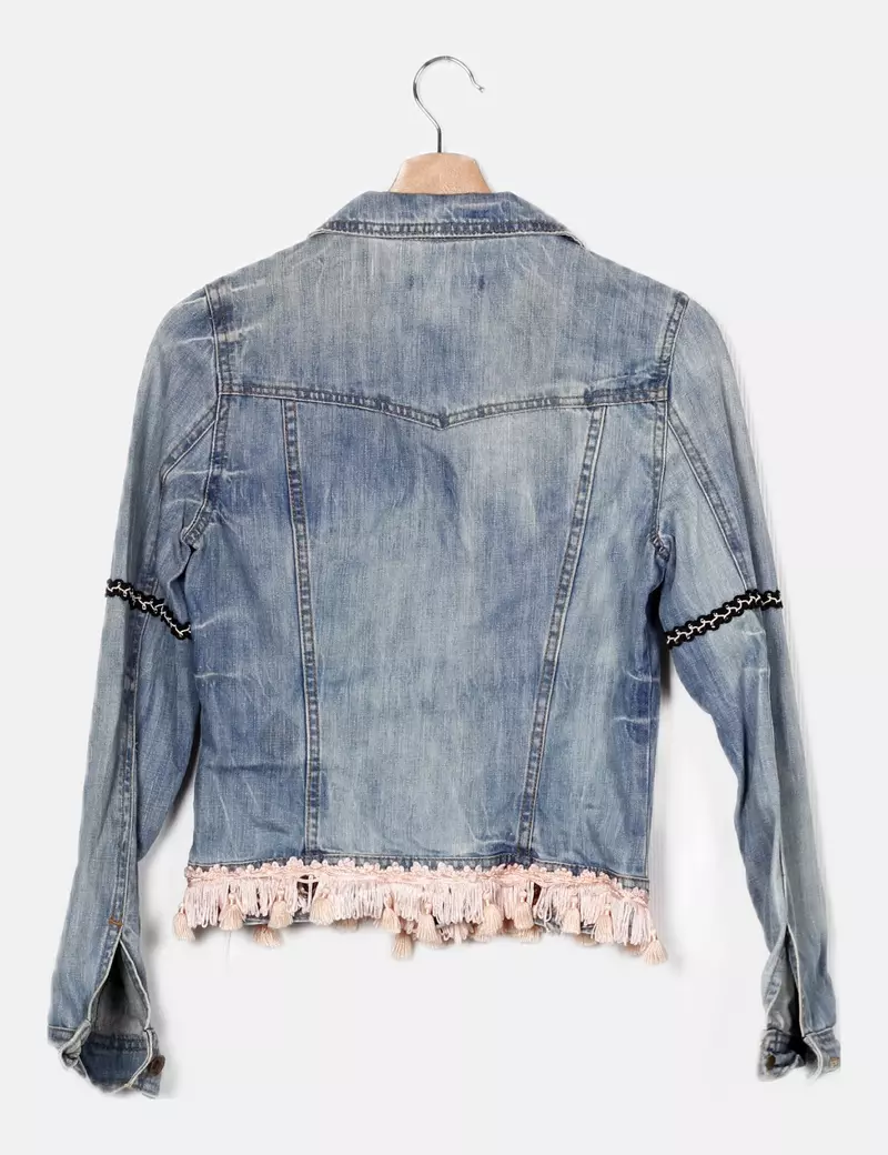 Coquetta Chaqueta denim azul