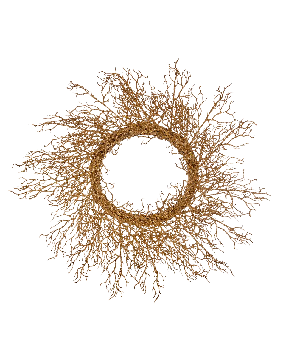 Coral Twig Wreath 66cm