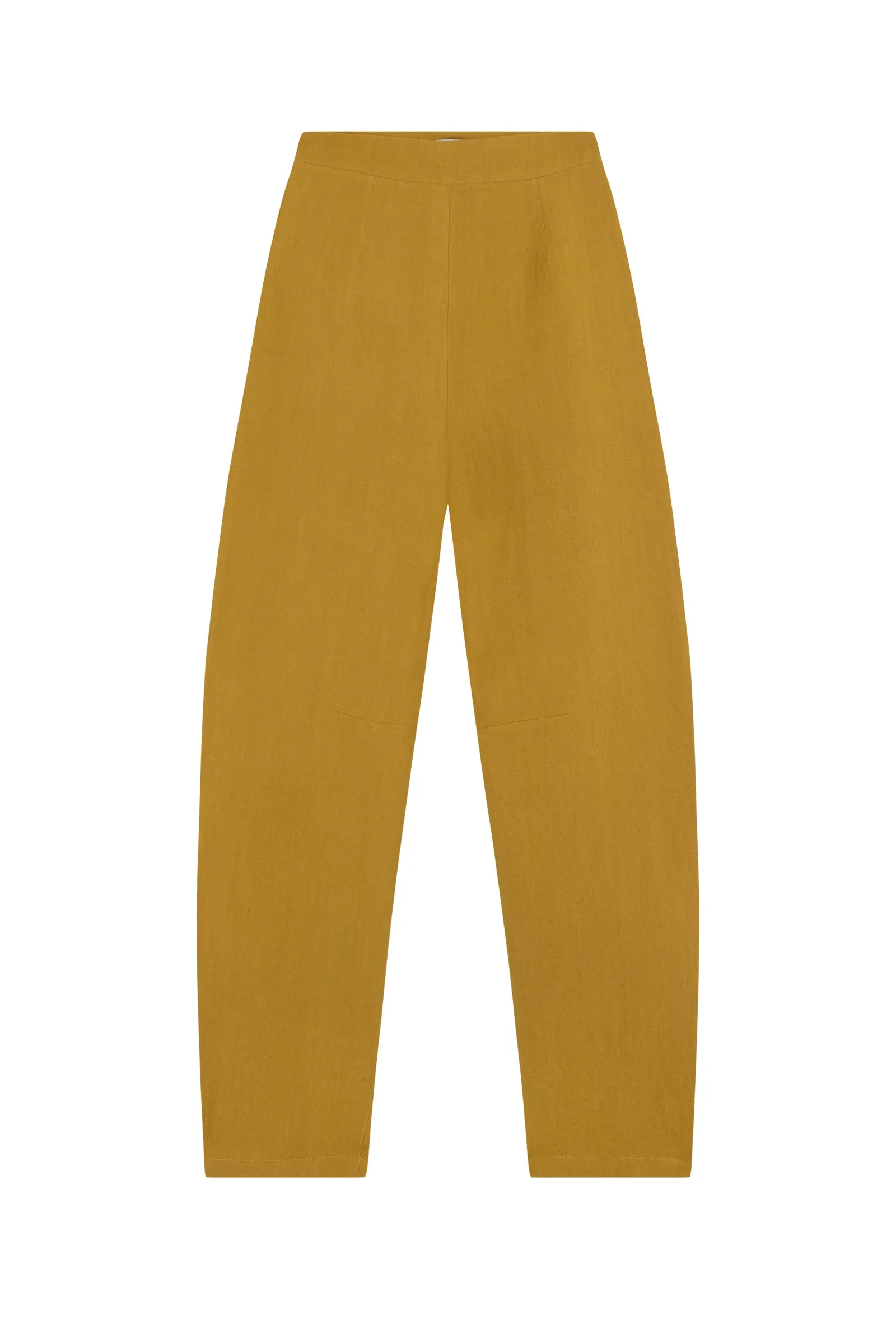 Dakota, turmeric linen and virgin wool pants