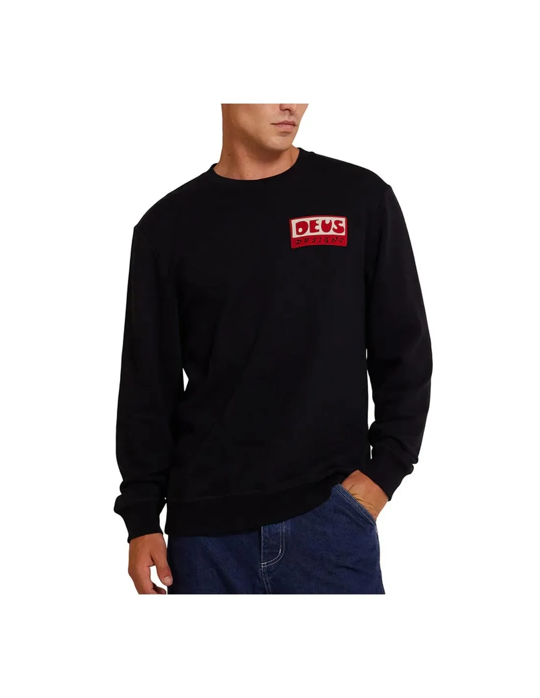 DEUS NICE TO SEE YOU CREW BLACK