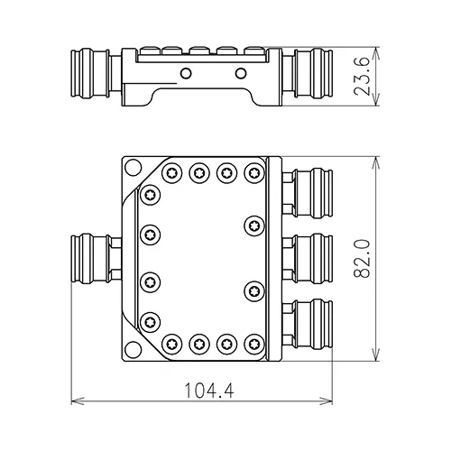 DIVISOR DE POTENCIA COAXIAL 3 V&IACUTE;AS IP62 300 W 6942700 MHZ 4.3.10 HEMBRA