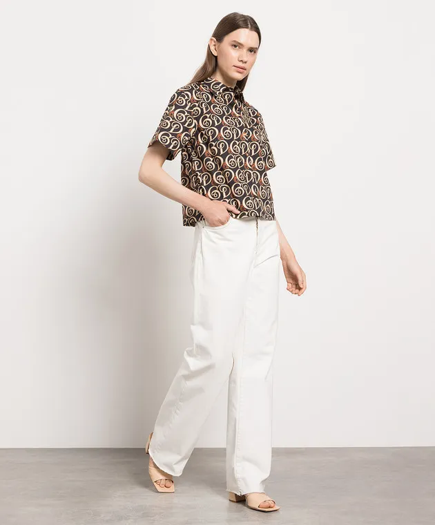 Dolce&Gabbana Black shirt with monogram print