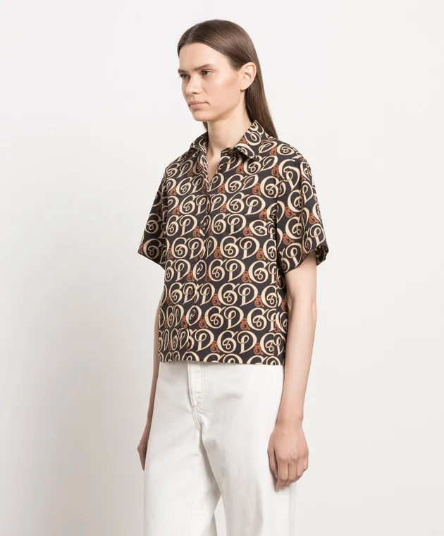 Dolce&Gabbana Black shirt with monogram print