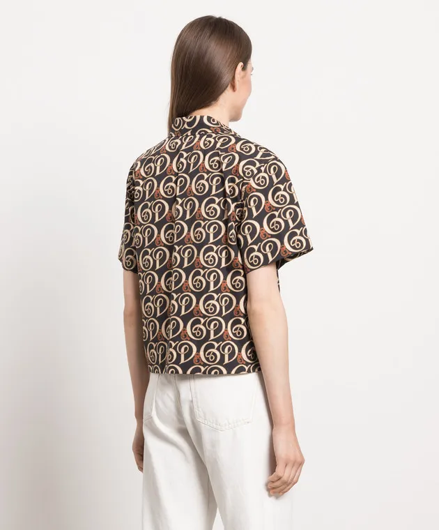 Dolce&Gabbana Black shirt with monogram print