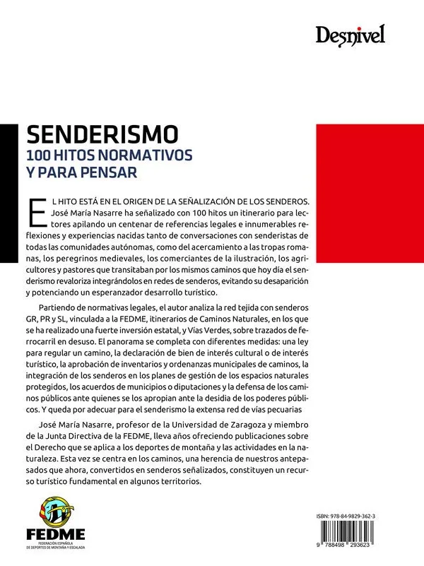ed. desnivel Senderismo. 100 hitos normativos
