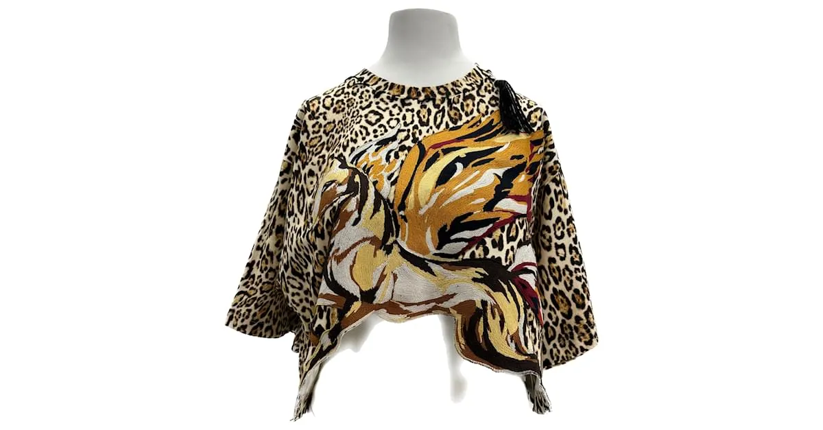 ETRO Tops T.International S Polyester Castaño 