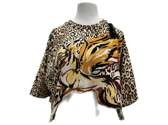 ETRO Tops T.International S Polyester Castaño 