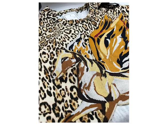 ETRO Tops T.International S Polyester Castaño 