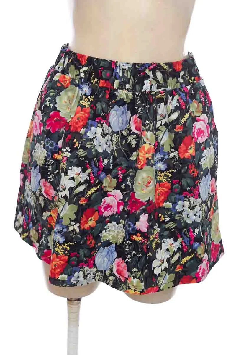 FALDA COLOR ESTAMPADO  RAGGED