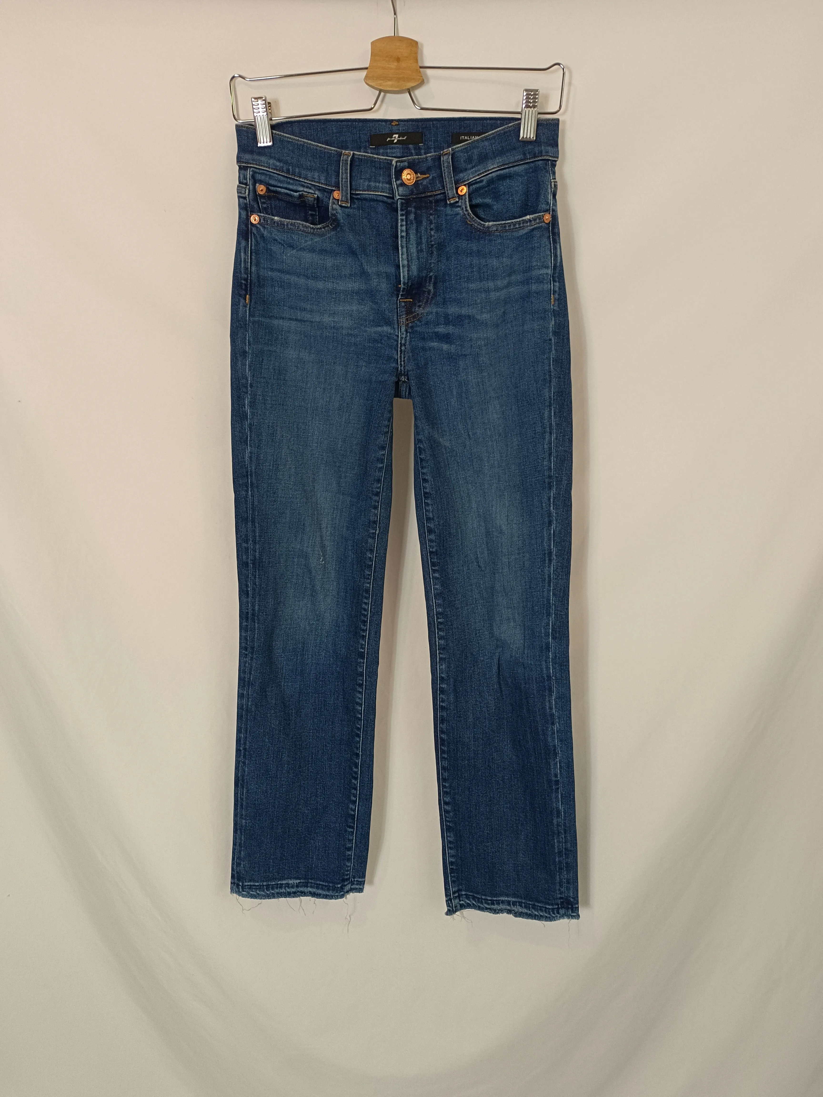 FOR ALL MAKIND SEVEN. Pantalón denim recto T.27(36)