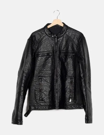 GAS Chaqueta biker negra