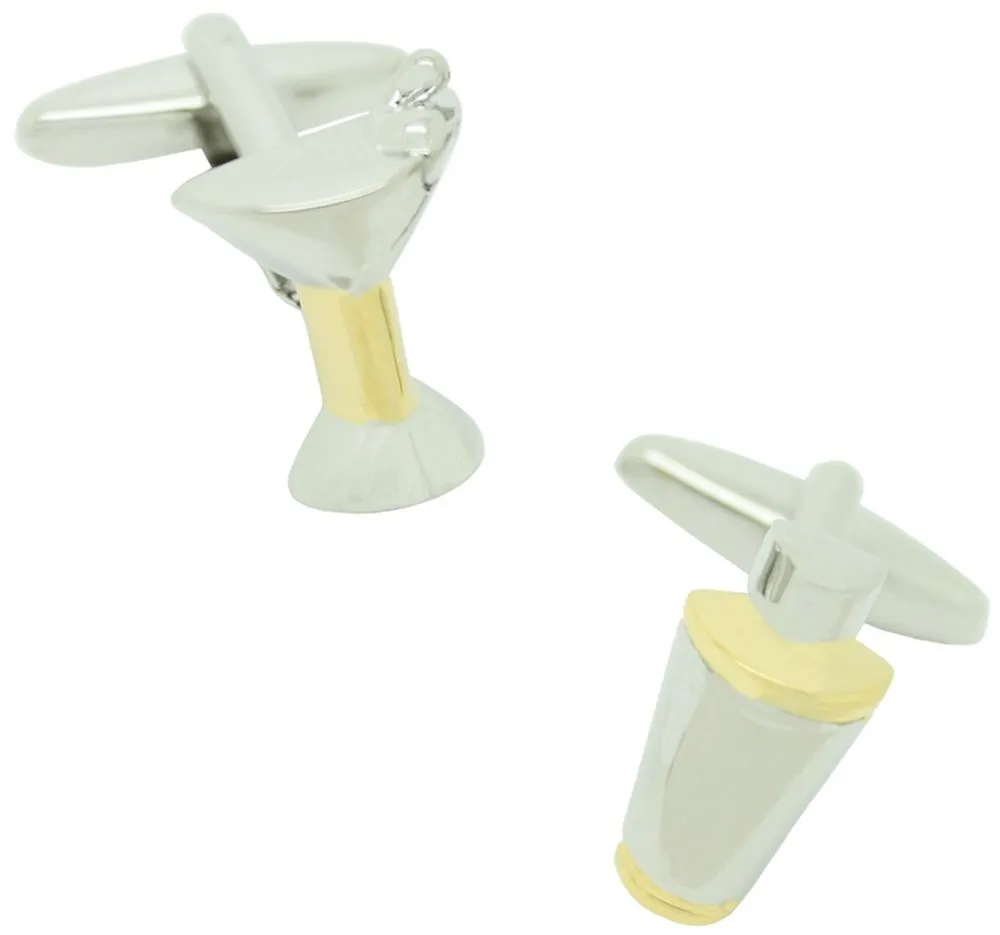 Gemelos para camisa Coctelera y Cóctel