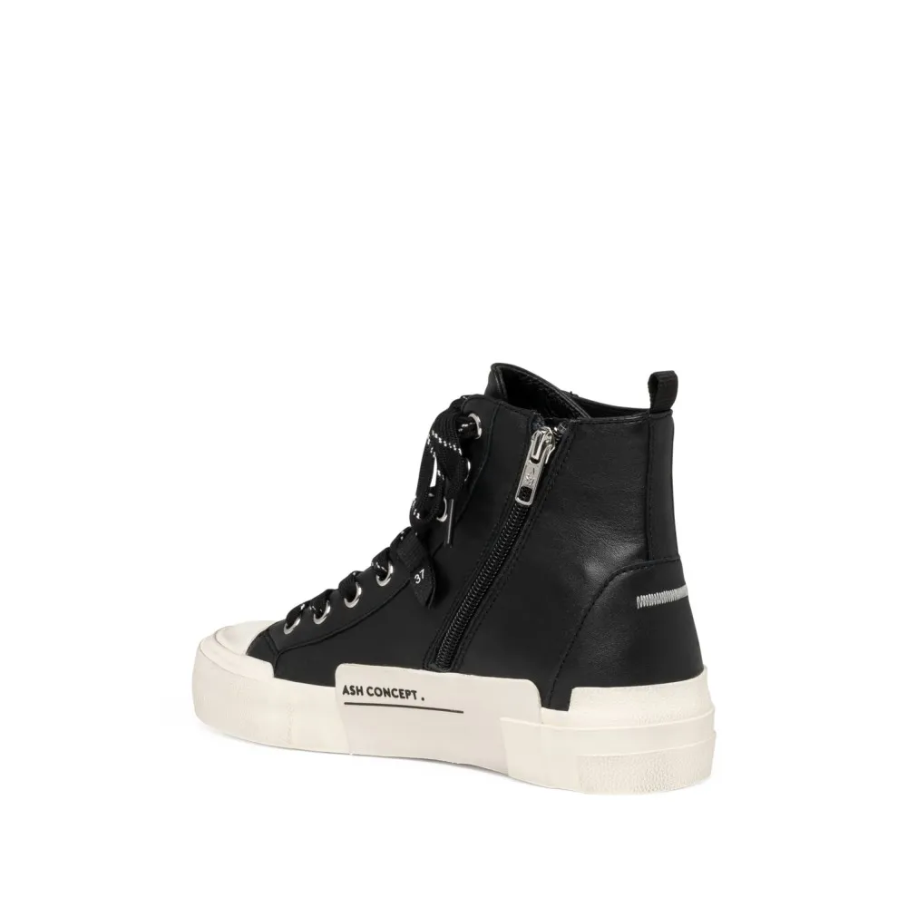 GHIBLY BIS Nappa Wax S Black (Off White Sole)