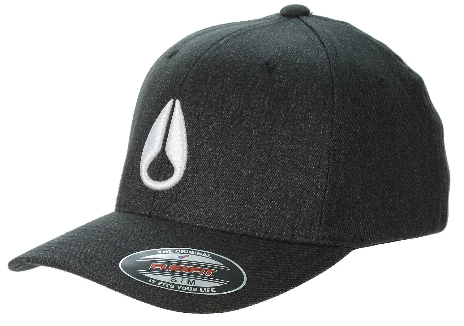 GORRA CON VISERA NIXON DEEP DOWN FF ATHLETIC FIT  BLACK HEATHER/WHITE