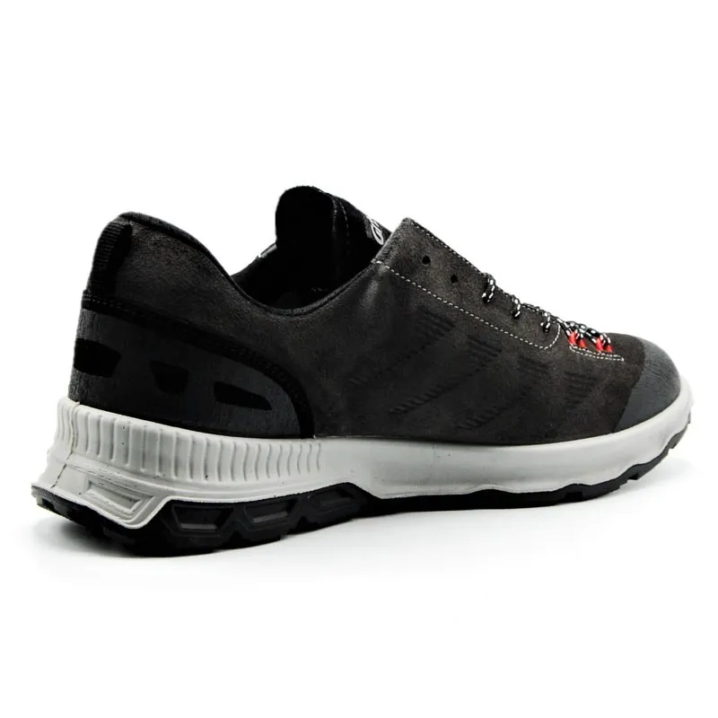 GRISPORT 14829 Negro y Gris Deportivo Casual cordones impermeable hombre