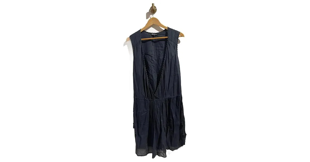 ISABEL MARANT ETOILE Vestidos T.Algodón S Internacional Azul 