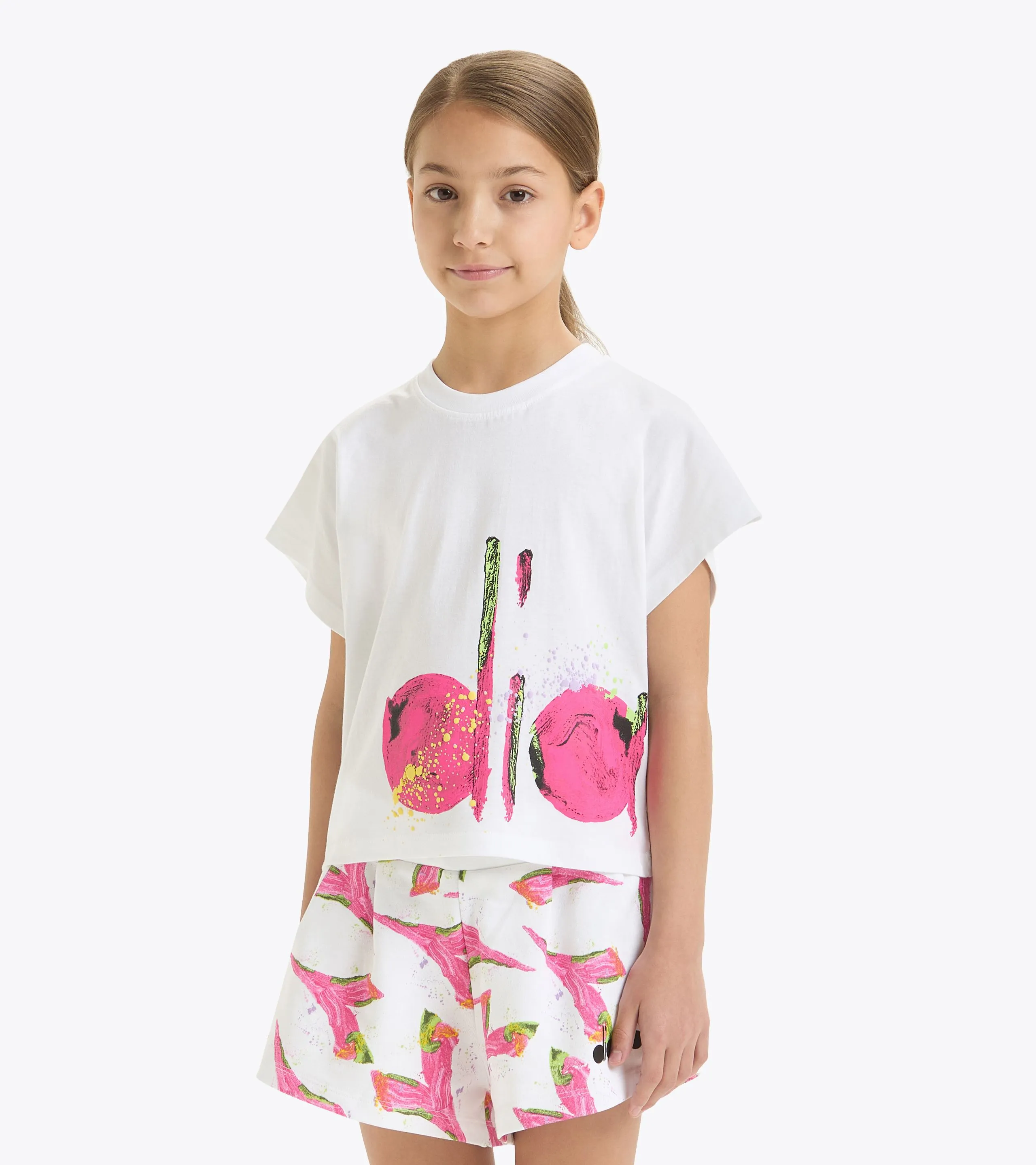 JG. TSHIRT PAINT LOGO CAMISETA DE ALGOD&OACUTE;N  CORTE BOXY  NI&NTILDE;A