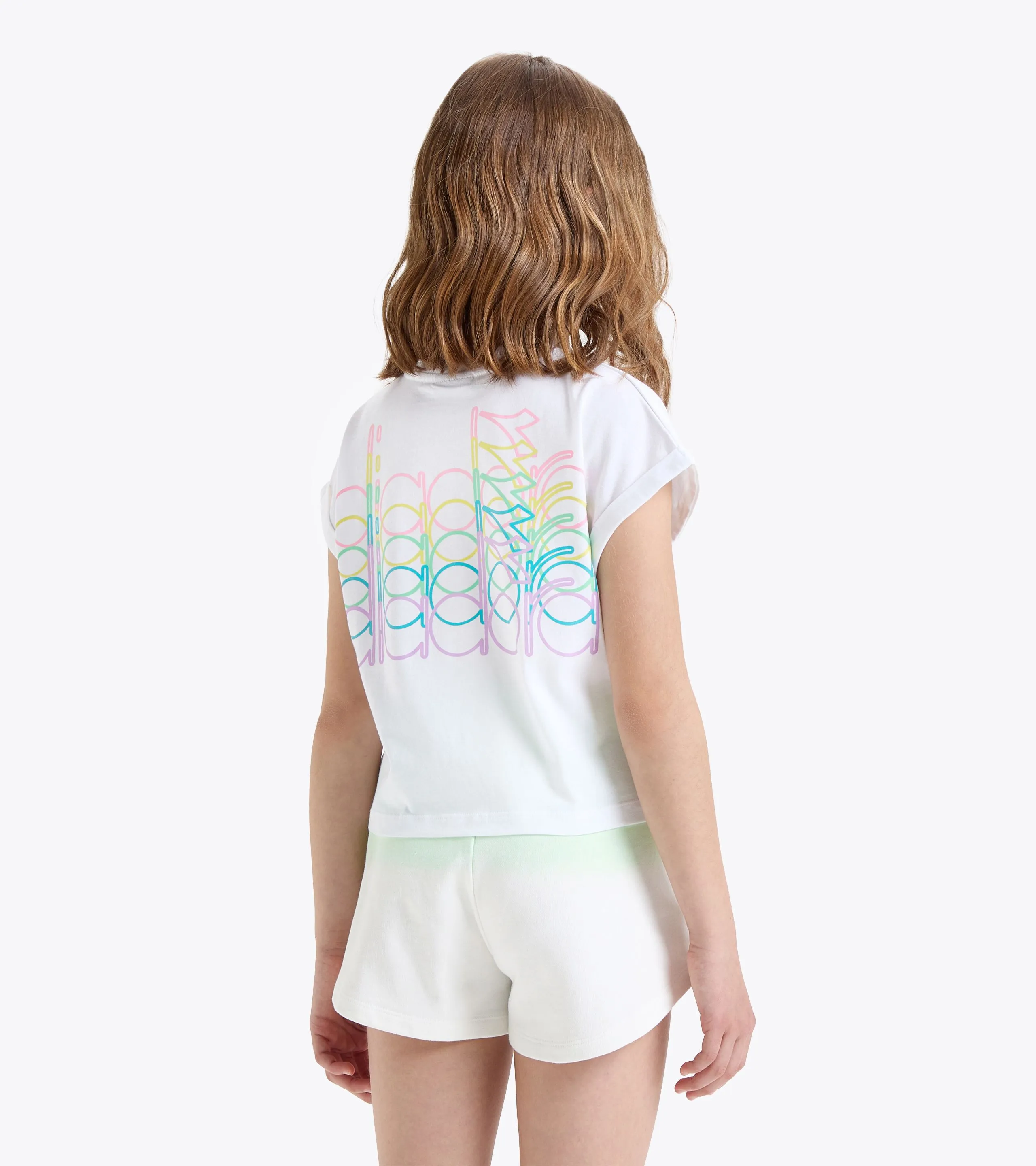 JG.TSHIRT CROP LOGO PASTEL CAMISETA DE ALGOD&OACUTE;N  NI&NTILDE;A
