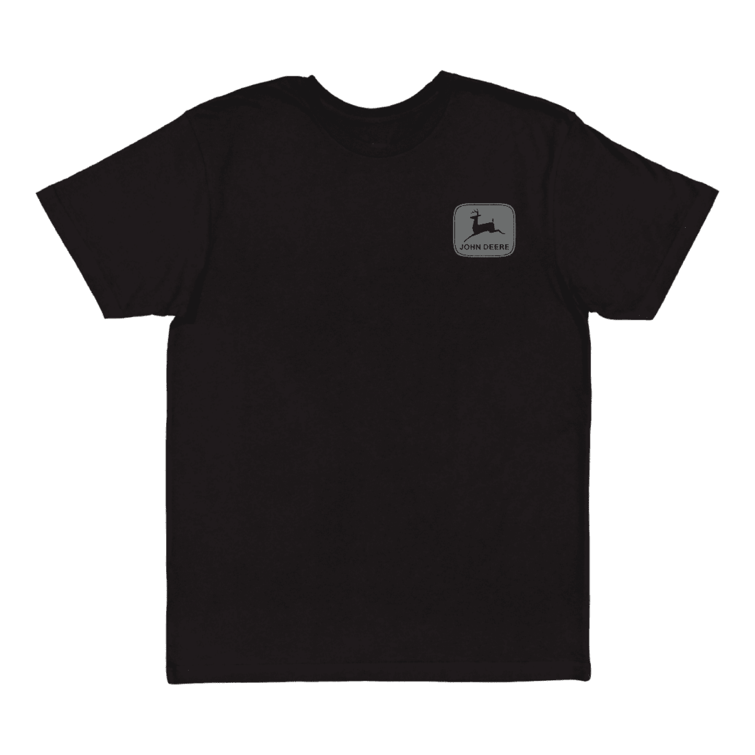 JOHN DEERE JM0002WSJDR4HWL CAMISETA PARA HOMBRE 100% ALGODON NEGRA LOGO GRIS TALLA L