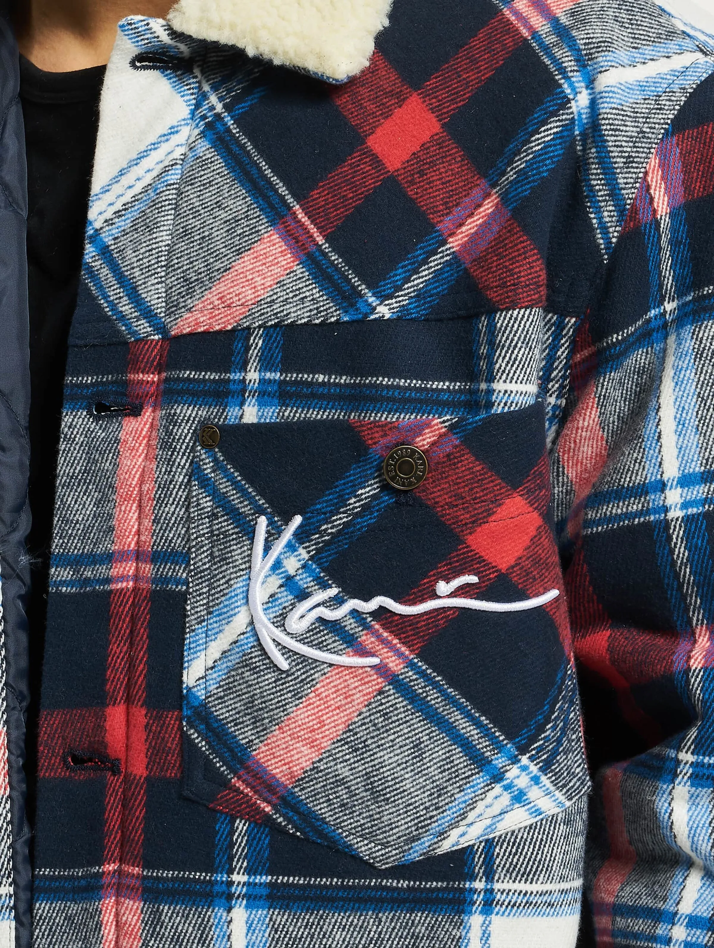 Karl Kani Chest Signature Heavy Flannel Shirt Transition