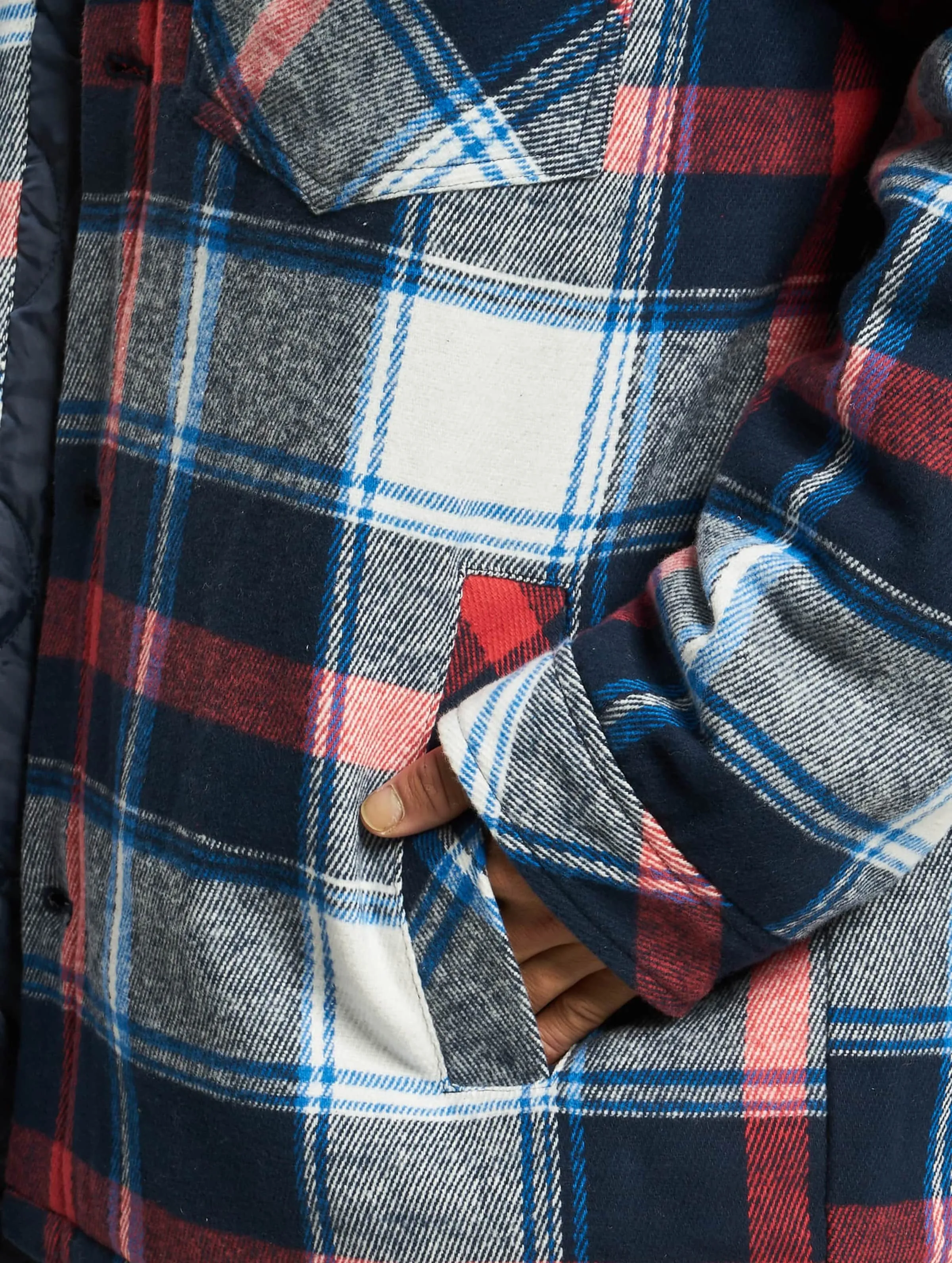 Karl Kani Chest Signature Heavy Flannel Shirt Transition