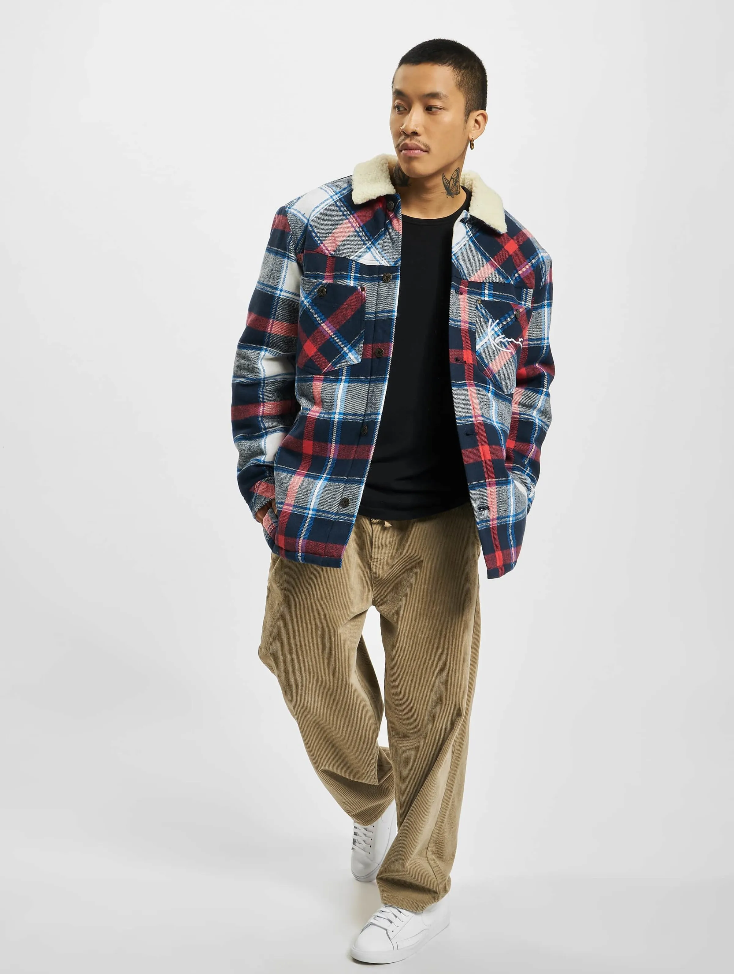 Karl Kani Chest Signature Heavy Flannel Shirt Transition