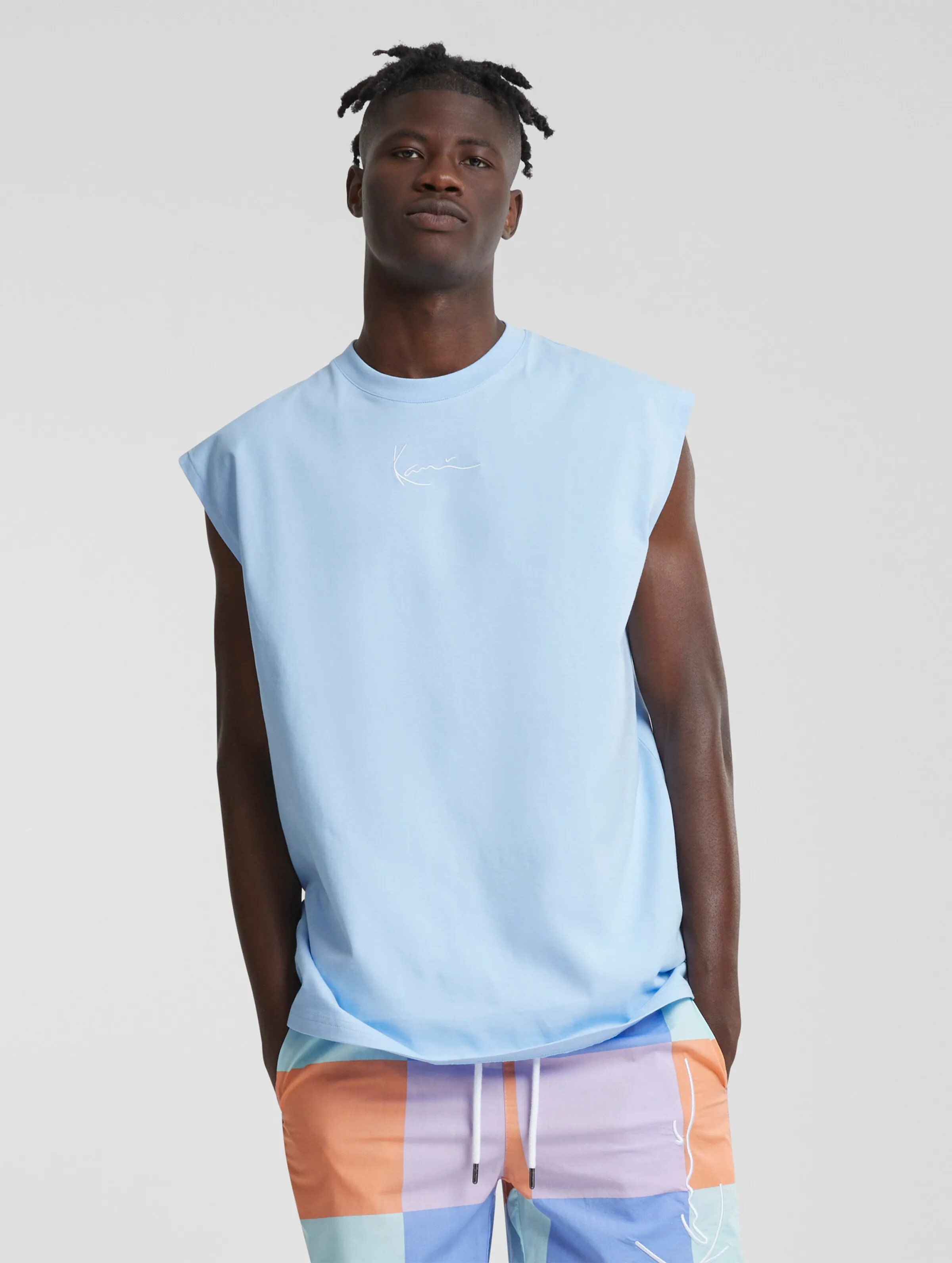 KARL KANI KARL KANI SMALL SIGNATURE ESSENTIAL SLEEVELESS TSHIRTS