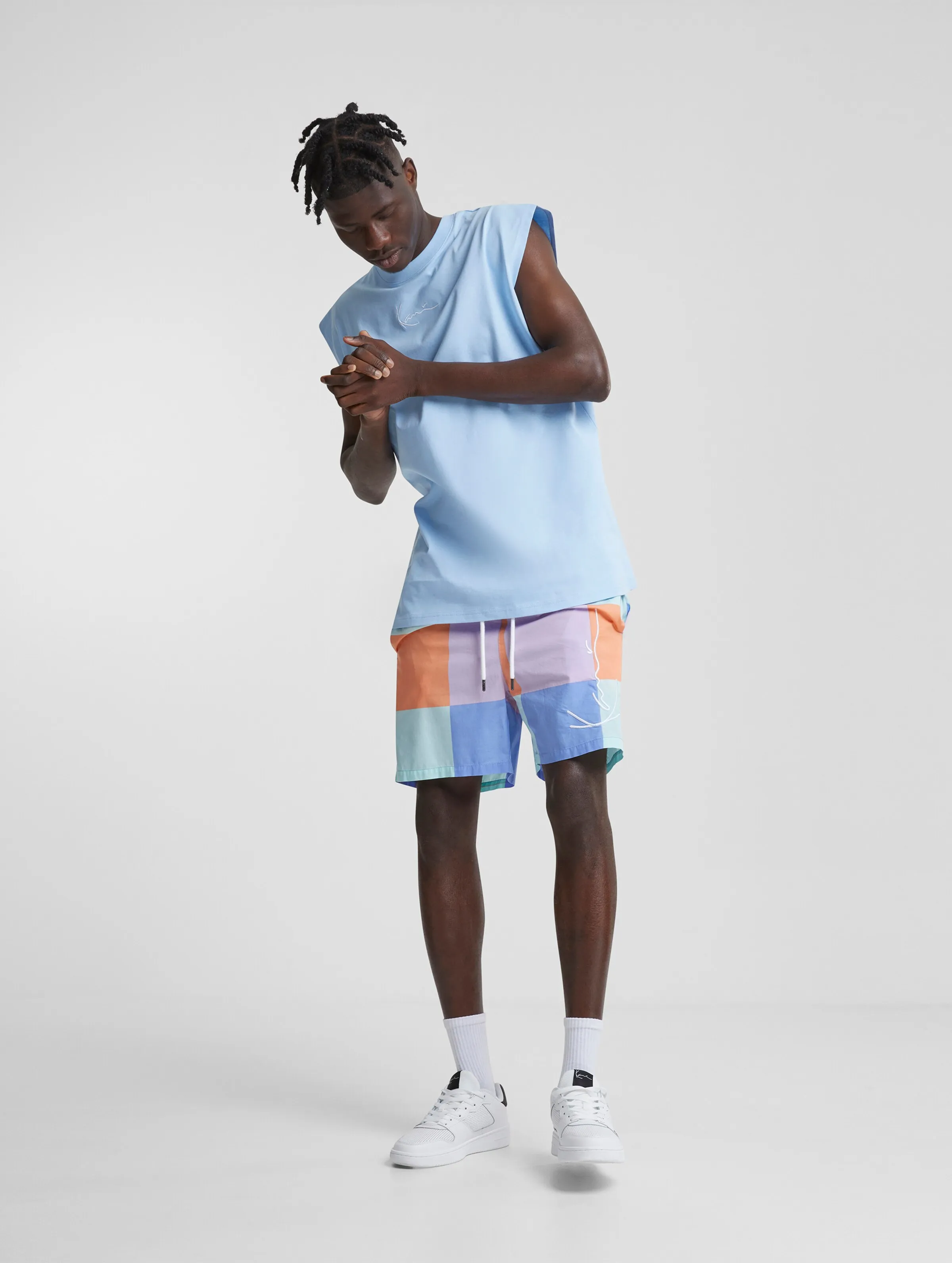 KARL KANI KARL KANI SMALL SIGNATURE ESSENTIAL SLEEVELESS TSHIRTS