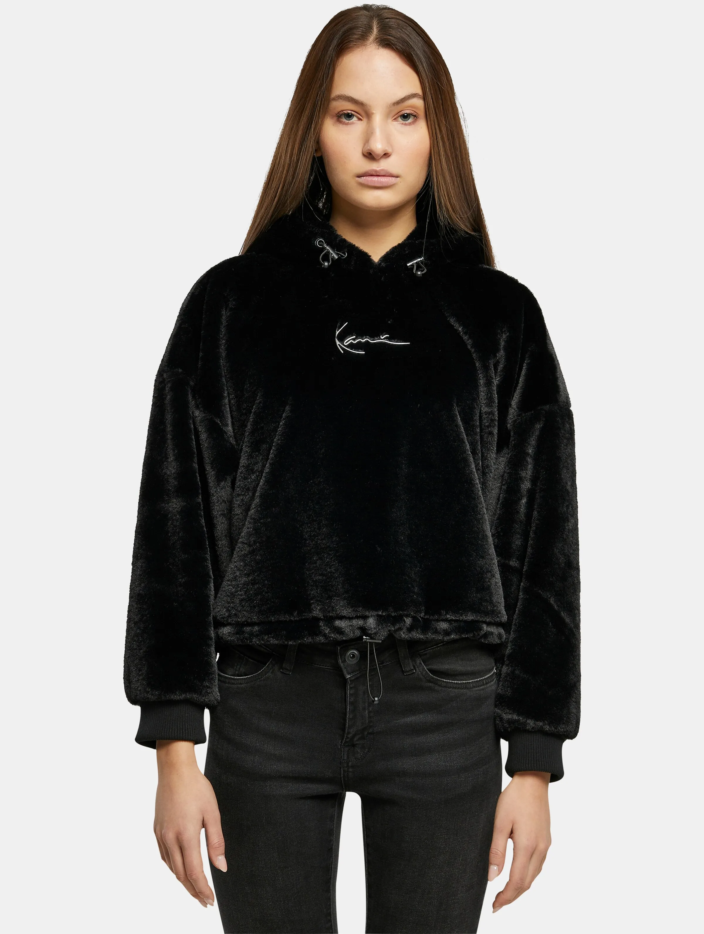 Karl Kani Metal Signature Fake Fur OS Crop