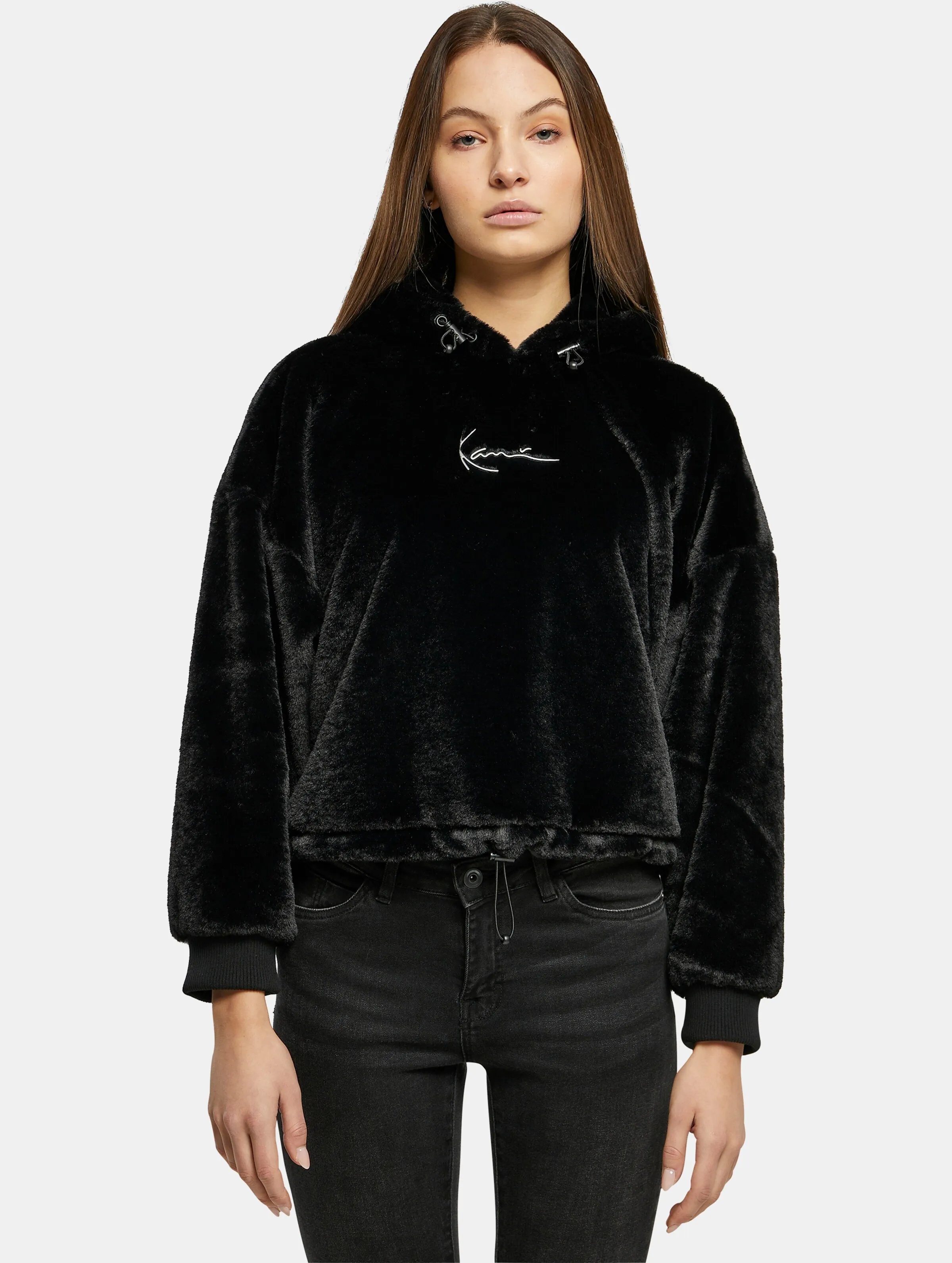 Karl Kani Metal Signature Fake Fur OS Crop