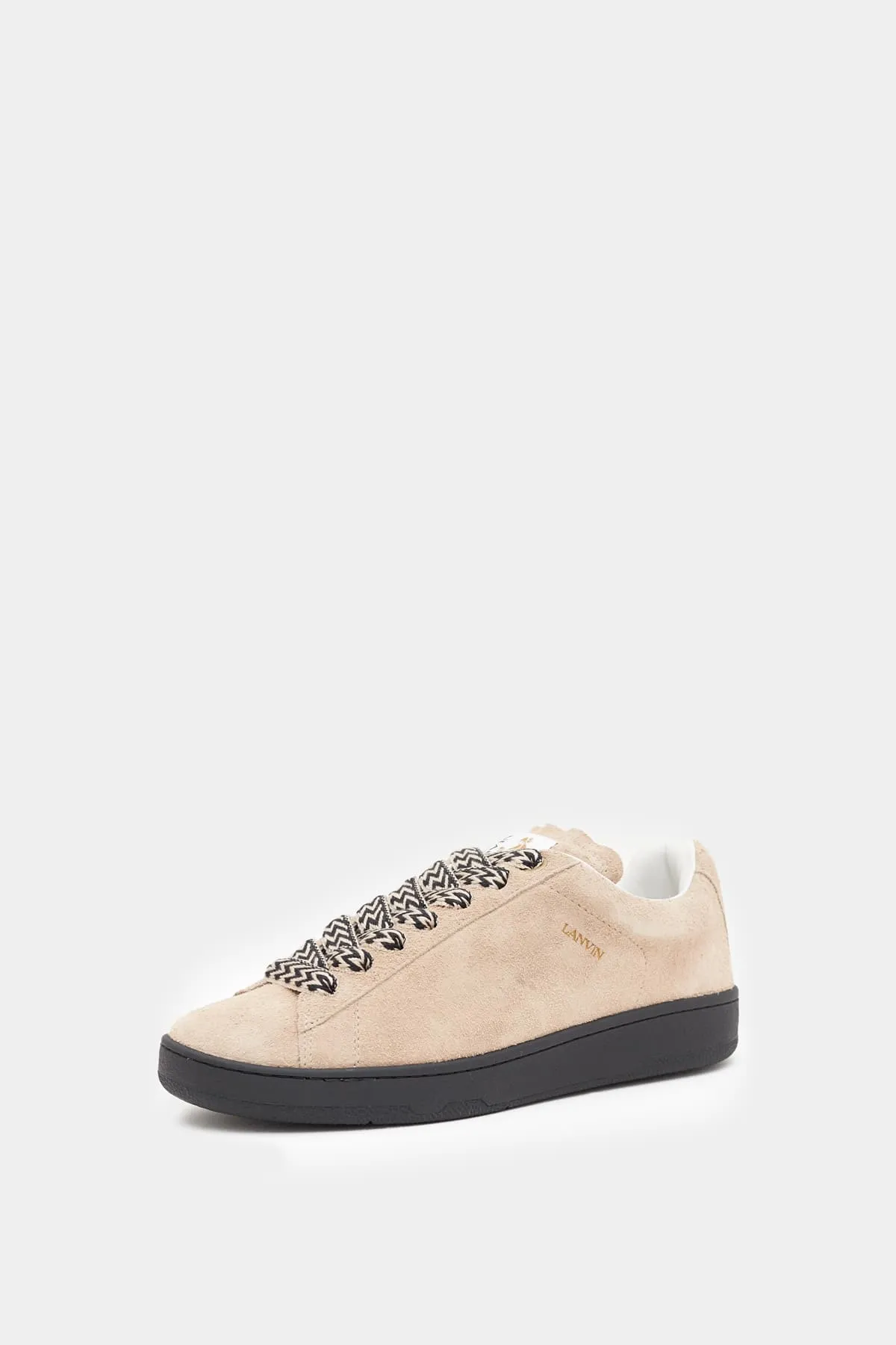 LANVIN LIGHT BROWN CURB LITE SNEAKERS