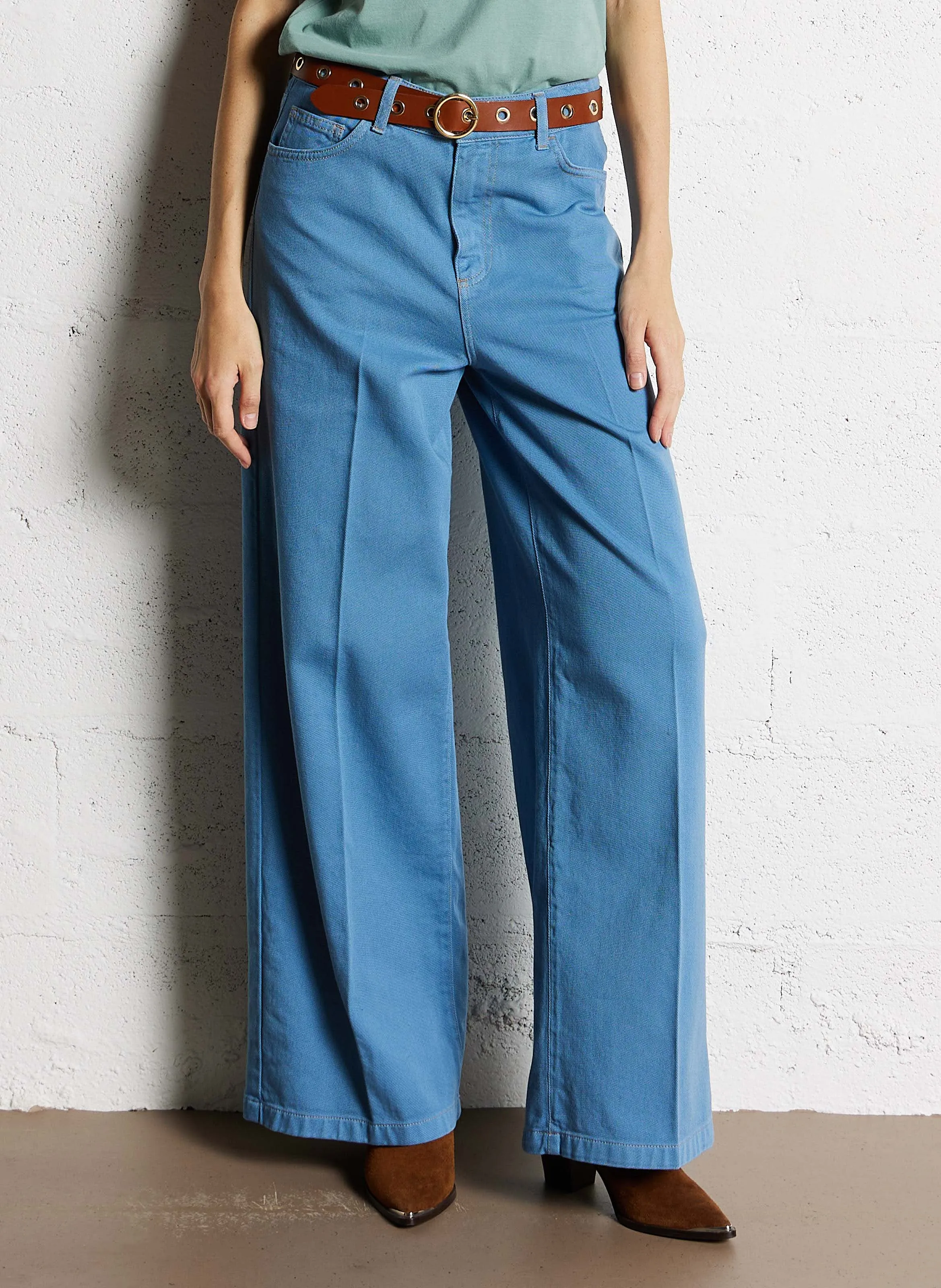 LIU JO Pantalón de campana en azul