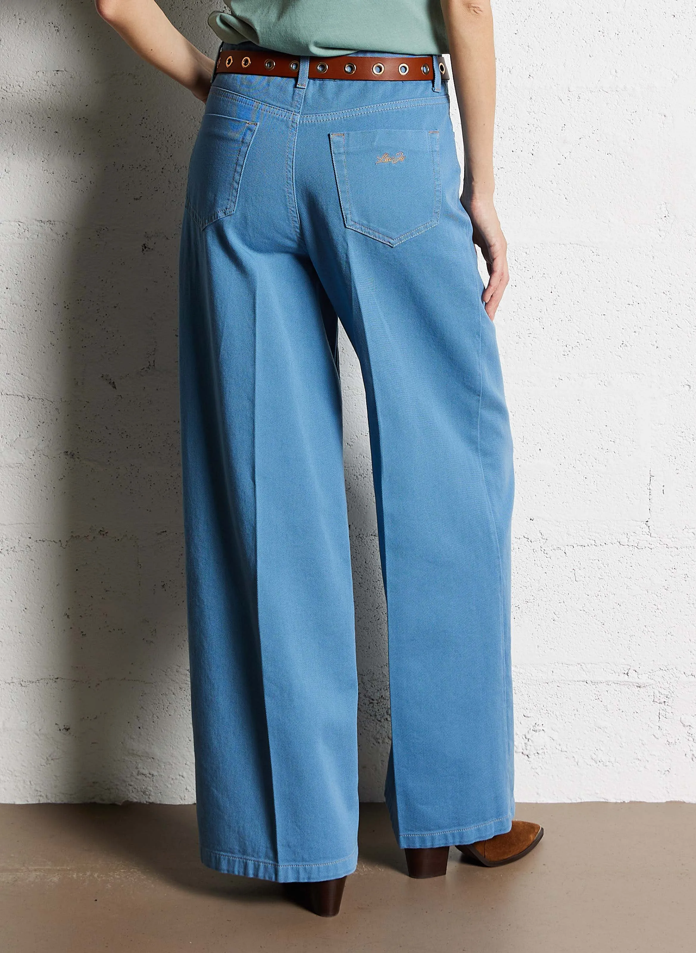 LIU JO Pantalón de campana en azul