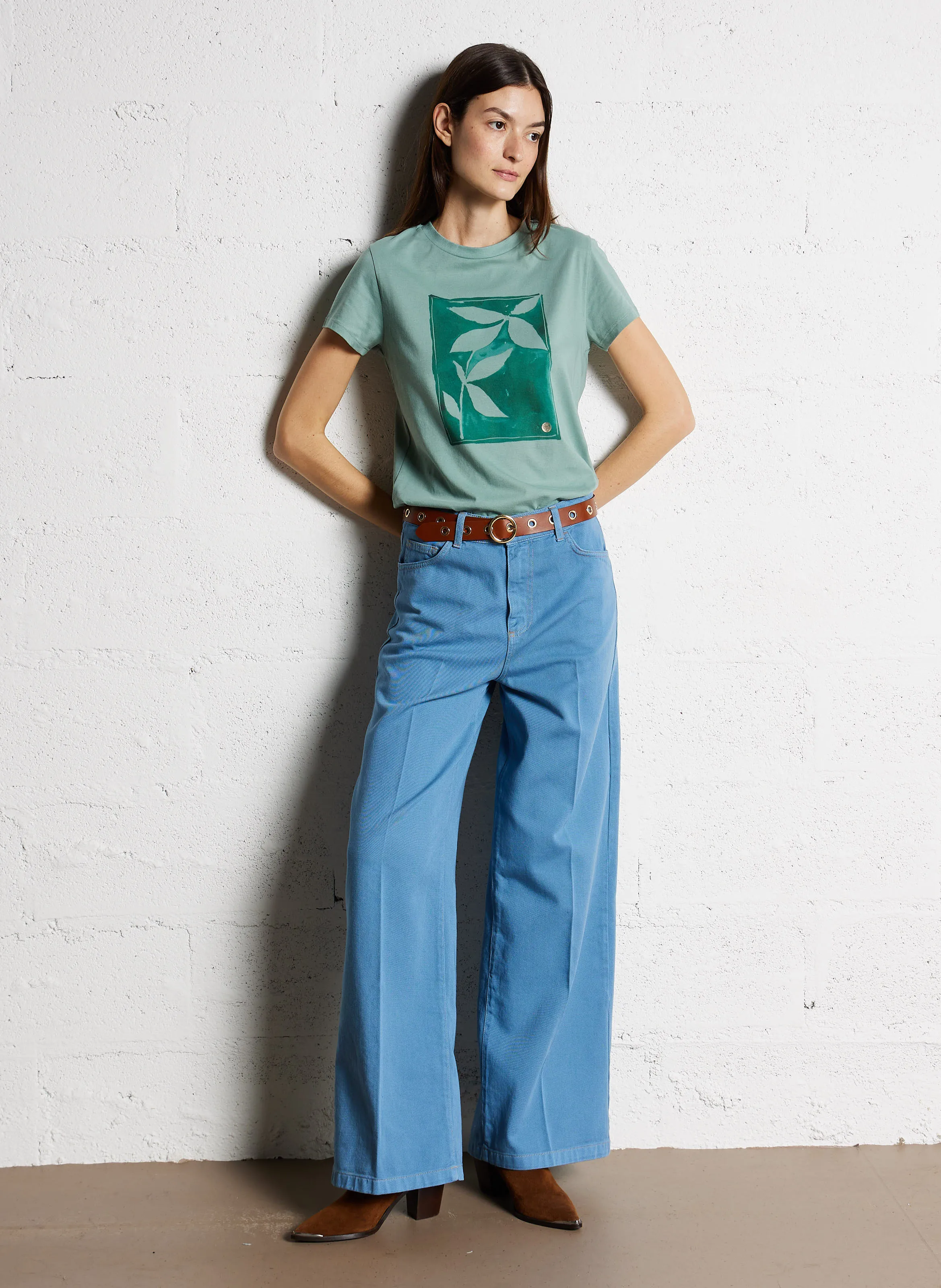 LIU JO Pantalón de campana en azul