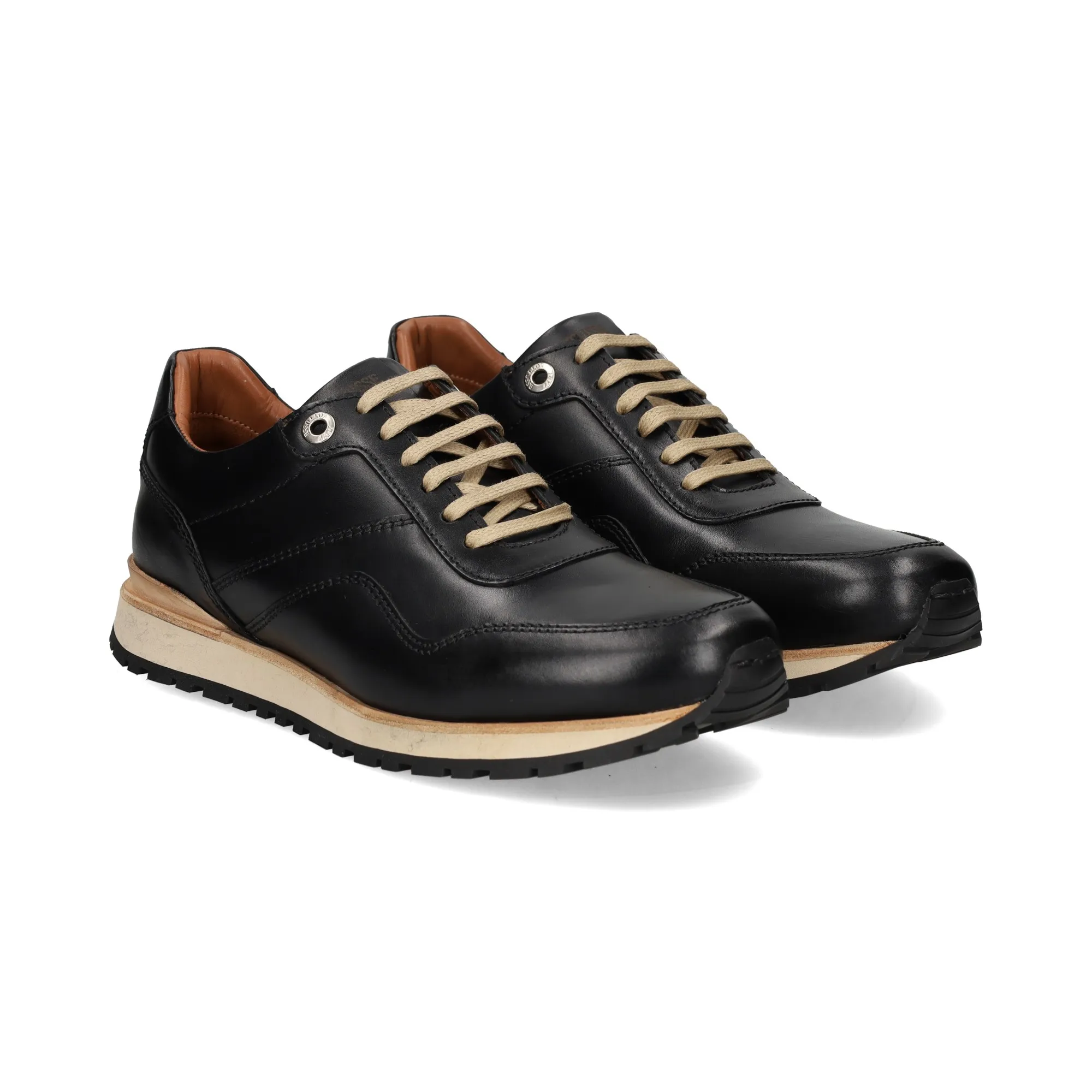 LOTTUSSE Zapatillas de Hombre 008 NEGRO