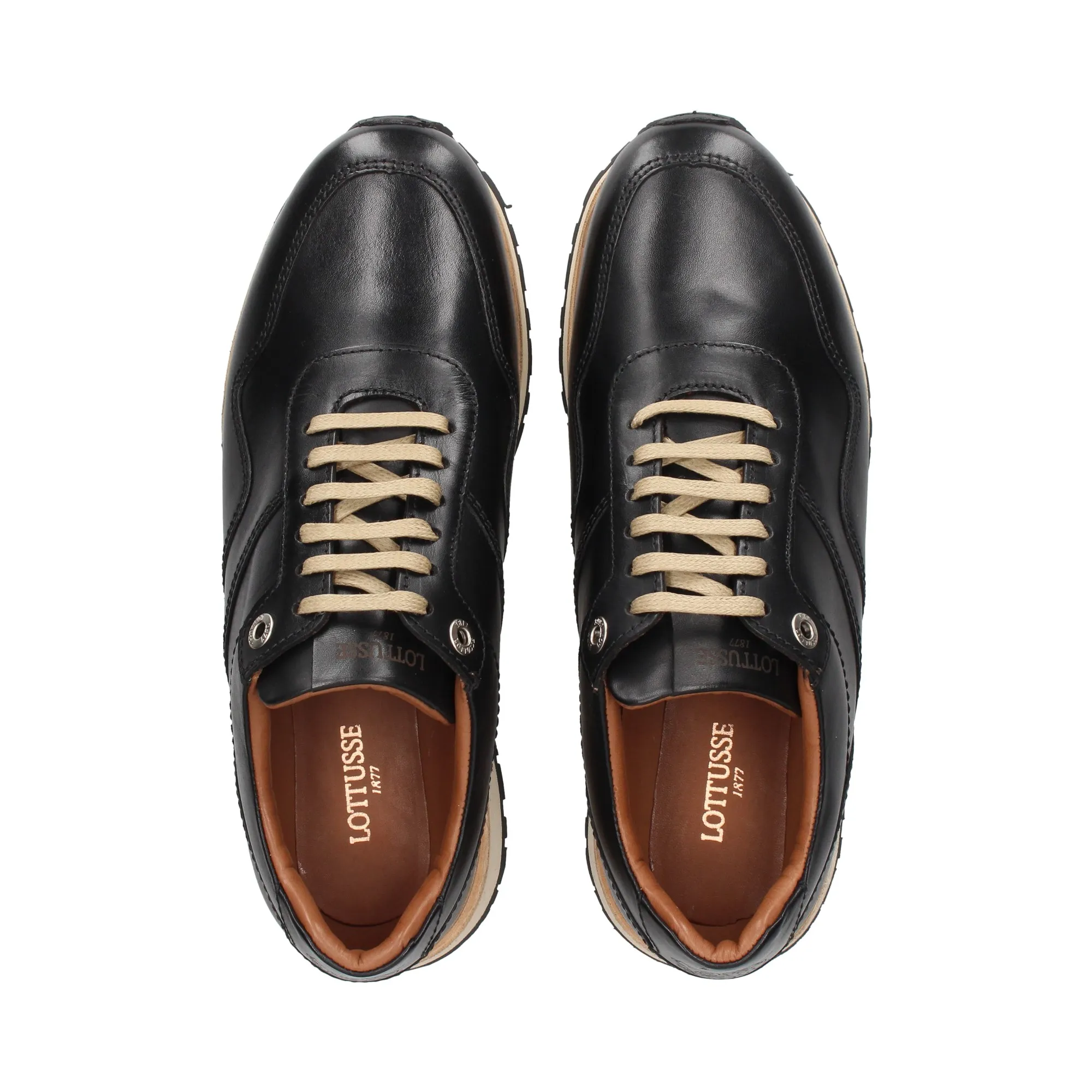 LOTTUSSE Zapatillas de Hombre 008 NEGRO