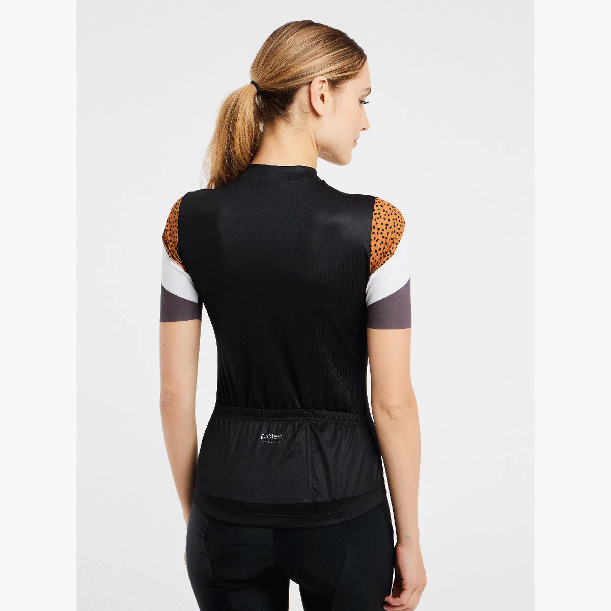 Maillot Ciclismo Mujer Prtotago Cycling Jersey Short Protest Negro