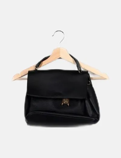 Mango Bolso negro textura