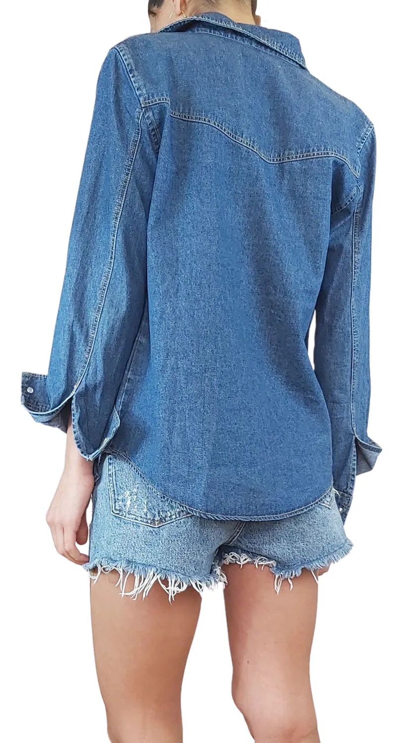 MANGO Camisa Vaquera