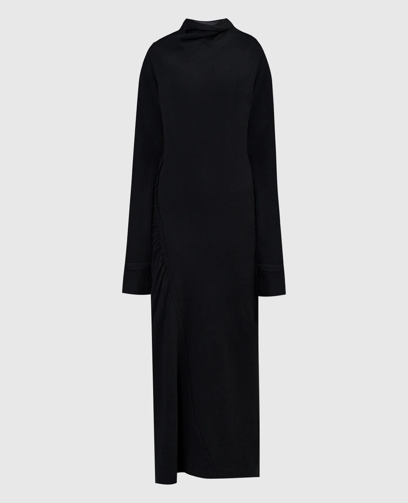 Marc Le Bihan Black dress with drapery